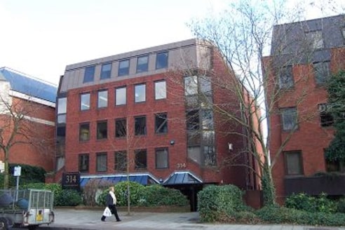 Air conditioned office suite on 1st floor together with 3 car...