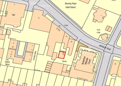 Freehold parcel of land (100 sq m) with planning granted to re build a former office destroyed by fire. The property is located within a 5 minute walk to Beckenham Junction BR Station. ... Possible change of use to residential STP