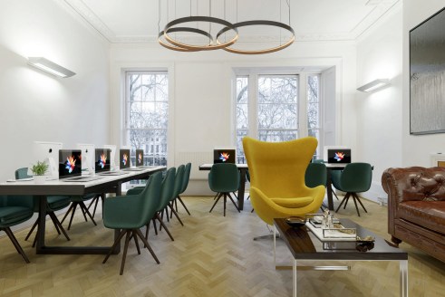 Strapline: Self Contained Office Building - Prominent Georgian Square Address - Comprehensively Refurbished - Parquet Flooring...