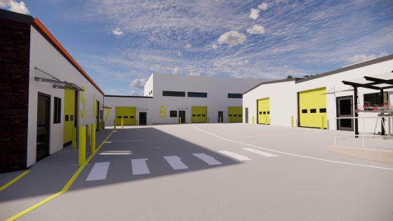 This brand new development will comprise of 9 warehouse units. Each unit will benefit from roller shutters, solar panels, car parking and Electric Vehicle Charging points.