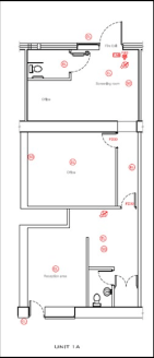 A mid-terraced, self-contained commercial unit suitable for a variety of uses including office, trade counter or storage.

Internally the unit is laid out with a front entrance leading to a reception room, with WC facility. Behind is a further two of...