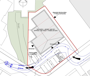 The site measures approximately 0.28 acres and offers the opportunity to secure a pre-let of up to 4,950 sq ft subject to planning.<br><br>Preliminary site layout has been designed with access in and out of the site and parking to the front.