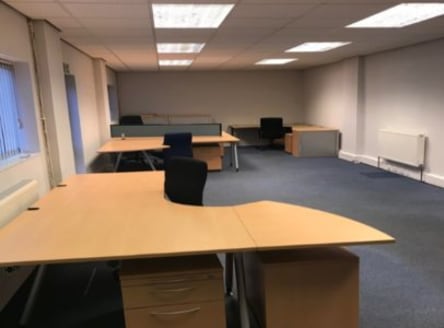 The property comprises a modern ground floor office suite with window frontage that comes fully furnished.<br><br>It is situated within Roy Trevor Removals Depot where allocated parking is provided for up to 6 vehicles.<br><br>WC, kitchen and boardro...