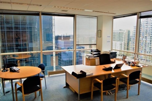 A bright, open plan office space available in London's iconic Exchange Tower...