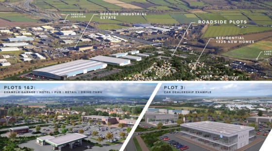 Foodstore and other retail. Pub / Restaurants. Drive-thru units. Hotel. Forecourts. Motor Trade. Community facilities. Other similar or related uses.