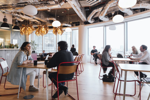 On the edge of Shoreditch, this London office space occupies a modern glass structure. From the ninth floor you're treated to sweeping views of the East London skyline. The space has a cozy, communal feel, making it easy for members to meet each othe...