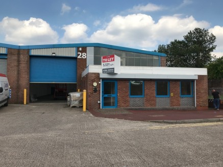 Portal frame warehouse * Approx height to eaves 17ft 1” (5.2m) * Electric roller shutter per unit approx. 15.6ft (4.8m) wide by15.6ft (4....