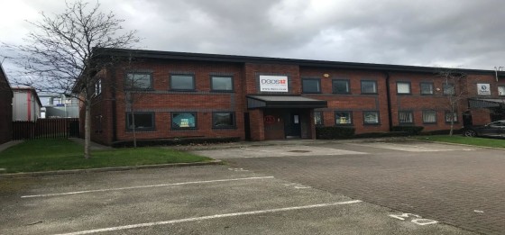 The property comprises of a modern high bay warehouse and benefits from the following:\n\n- Steel portal frame construction\n- C5 metre eaves\n- Access via a full height electric loading door\n- The unit benefits from 2 storey integral offices\n- The...