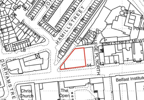 Residential Development Opportunity with Planning Application Submitted for 49 No. Apartments\n\nThe subject property is located on College Square North with return frontage onto College Place North, adjacent to RBAI and John Bell House and a short w...