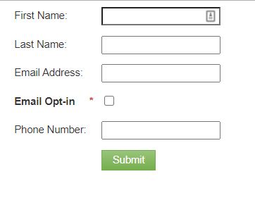 Progressive Profiling Form