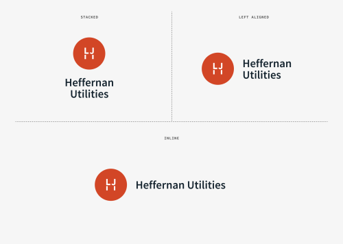 Heffernan Utilities Logo lockup