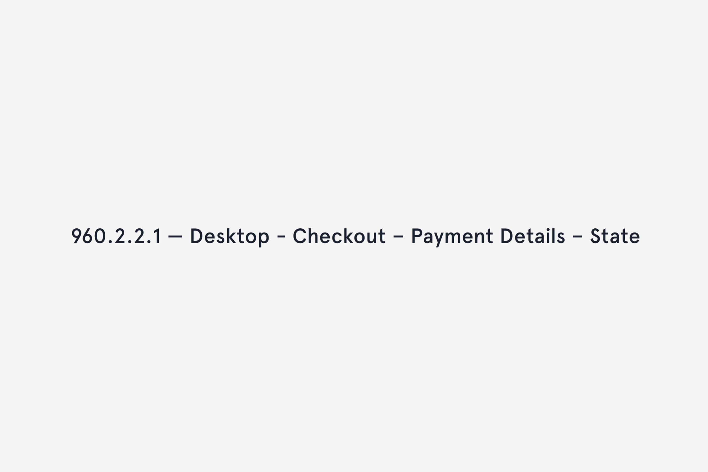 The payment details stage in the checkout flow