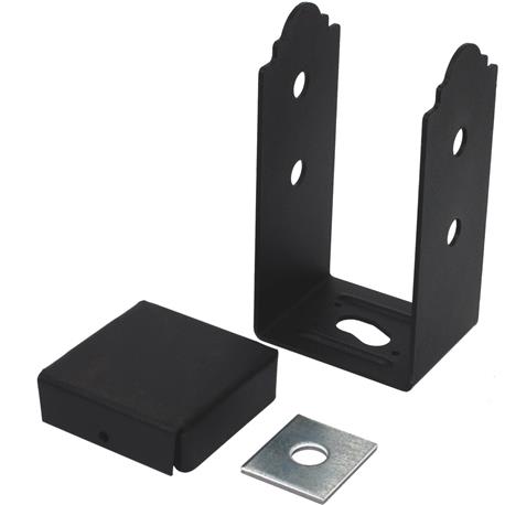 Simpson Strong-Tie 4 x 4 In. APB Black ZMAX Post Base