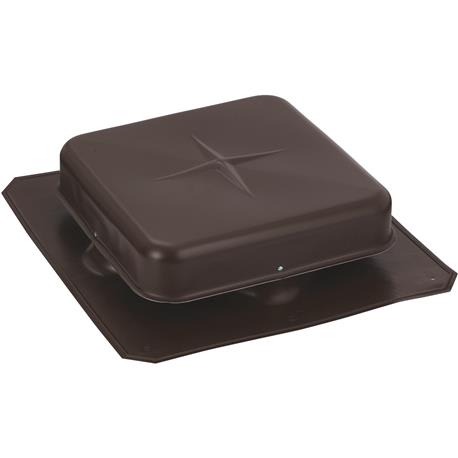 AirHawk Brown Aluminum Square Roof Vent, 50 In.