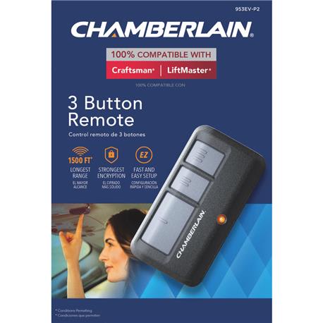 Chamberlain 3-Button Garage Door Remote