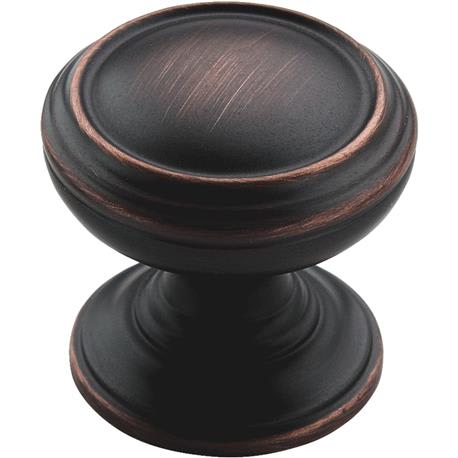 Amerock Revitalize 1-1/4" Diameter Oil-Rubbed Bronze Cabinet Knob