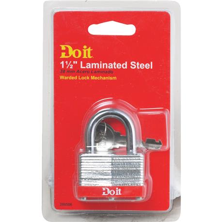 Do it Best 1-1/2 in. Wide Warded Steel Padlock