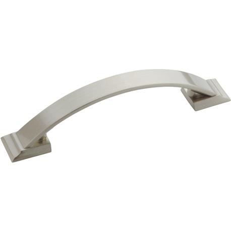 Amerock Candler 3-3/4" Center-to-Center Satin Nickel Cabinet Pull