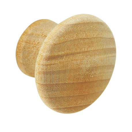 Amerock Round Unfinished Birch Wood Knob, 1.25 in.