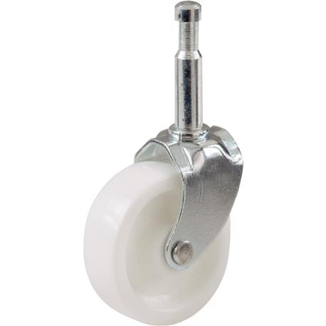 Do it Best 1-5/8 In. White Light-Duty Swivel Stem Caster, 4-Pack