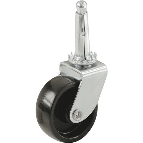 Do it Best 1-1/4 In. Black Light-Duty Swivel Stem Caster, 4-Pack