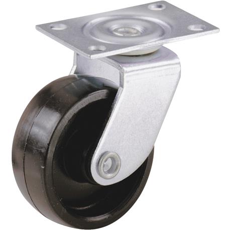 Do it Best 1-5/8 In. Black Light-Duty Swivel Plate Caster, 4-Pack