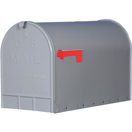 Gibraltar Stanley T3 Gray Rural Post Mount Mailbox