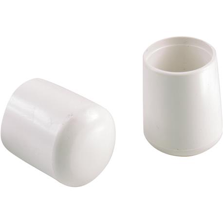 Do it Best 1-1/8 in. White Hi-Tip Vinyl Furniture Leg Protectors, 4-Pack