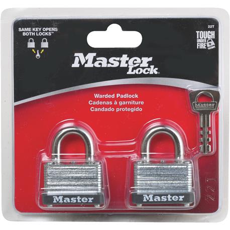 2 in. Keyed-Alike Padlocks, 2 Pack