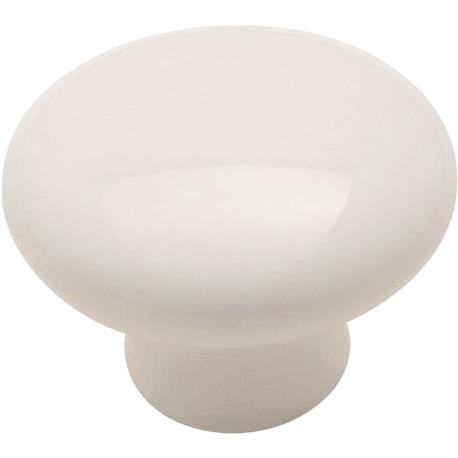 Amerock Allison White Round Knob, 1.25 in.