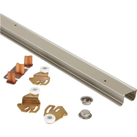 Johnson Hardware Steel 72 In. Bypass Door Hardware Set