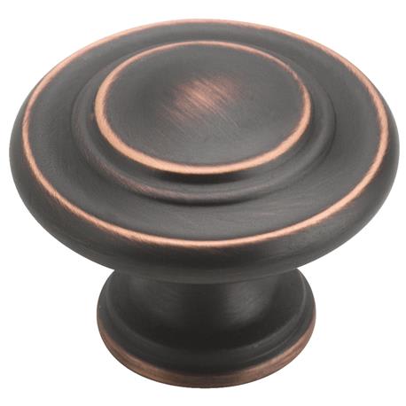 Amerock Inspirations 1-5/16" Diameter Oil-Rubbed Bronze Cabinet Knob