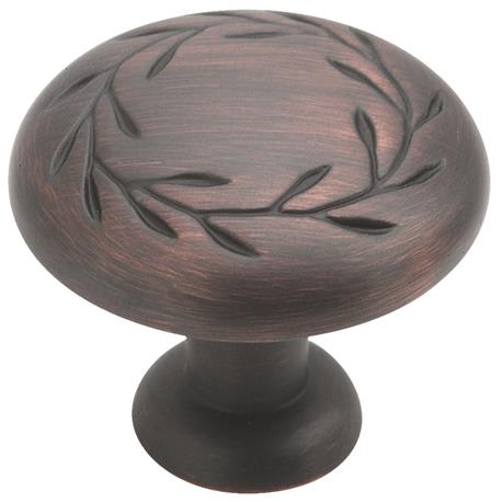 Amerock Nature's Splendor Oil Rubbed Bronze Leaf Knob, 1.25 in.