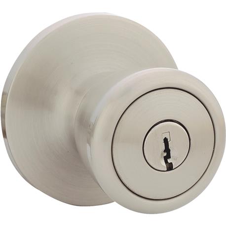 Steel Pro Brushed Nickel Tulip Entry Door Knob