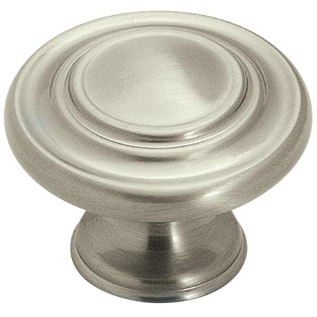 Amerock Inspirations Satin Nickel 3 Ring Round Knob, 1-5/16 in.