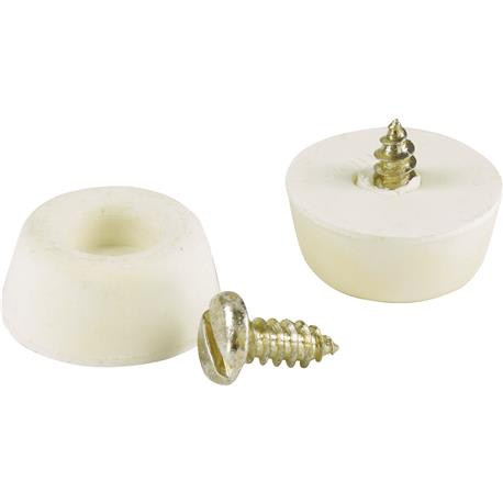 Do it Best 7/8 in. Off-White Round Furniture Bumpers, 4-Pack