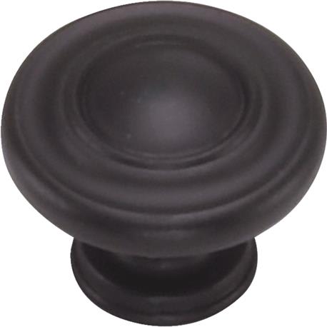 Laurey Nantucket Oil Rubbed Bronze Knob, 1-3/8 in.