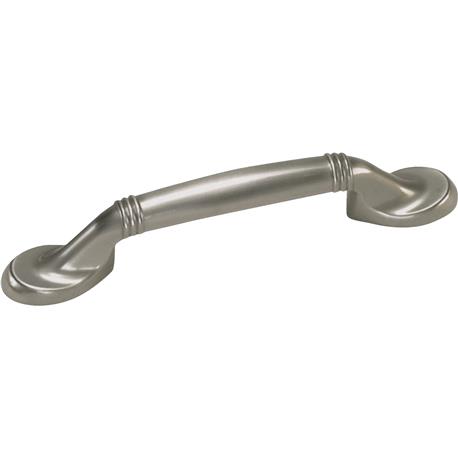 Laurey Nantucket Satin Pewter Spoonfoot Pull, 3 in.