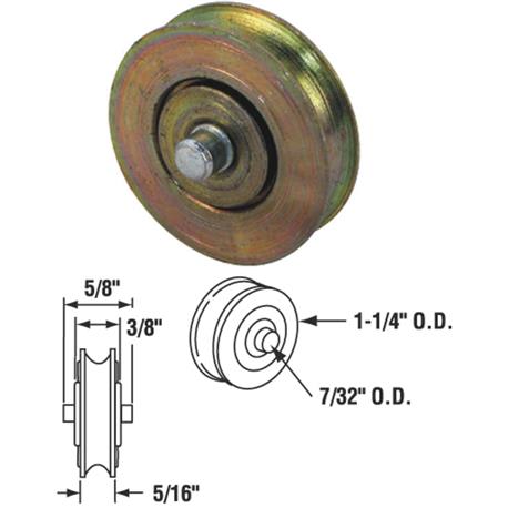 Steel Patio Door Roller without Housing Assembly