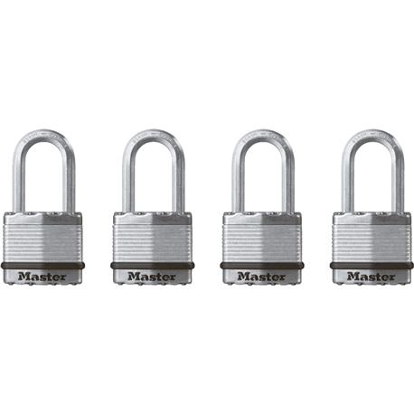 Master Lock 1-3/4 In. Wide Magnum Keyed Alike Padlock, 4-Pack