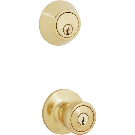 Steel Pro Entry Lockset and Single Cylinder Deadbolt Combo