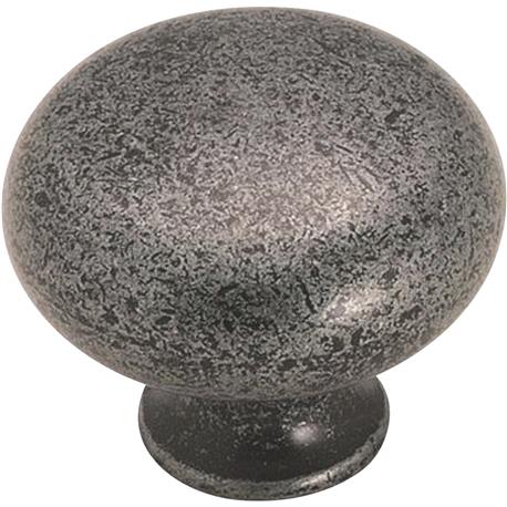 Amerock Classics Wrought Iron Solid Brass Round Knob, 1.25 in.