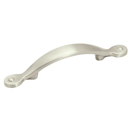 Amerock Inspirations Satin Nickel Plain Pull, 3 in.