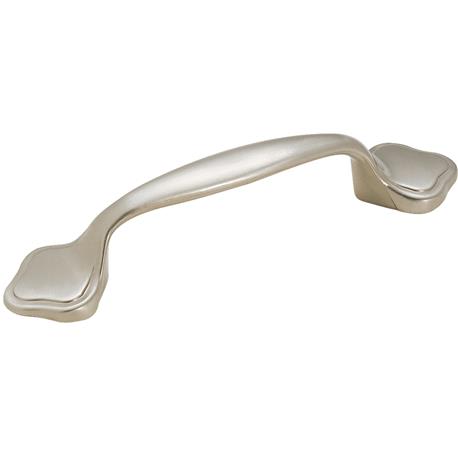 Amerock Satin Nickel Allison Flat Diamond Straight Pull, 3 in.