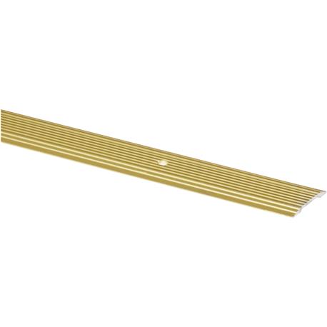 M-D Brass Satin Aluminum Seam Binder, 1-1/4 In. x 3 Ft.