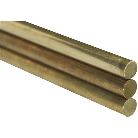 K&S 1/4 In. x 36 In. Solid Brass Rod