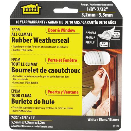 Extreme Temperature Medium Gap Rubber Weatherstrip