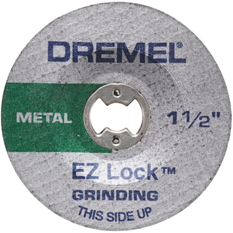 Dremel EZ Lock 1/1/2 in. Grinding Wheel for Metal, 2-Piece