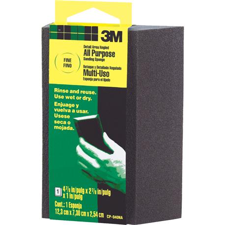 3M Angled Detail Area All-Purpose Fine Sanding Sponge