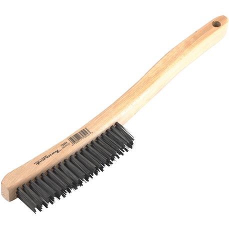 Forney 13-3/4 In. Curved Handle Steel Wire Brush